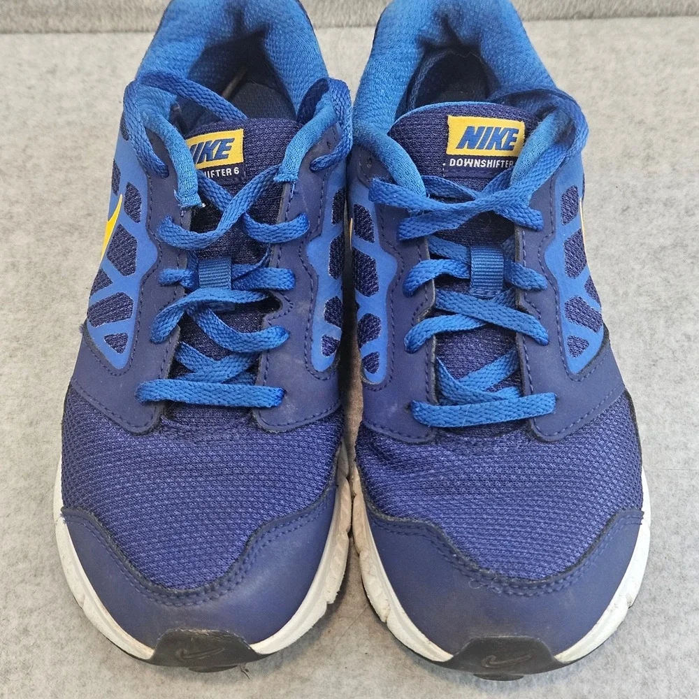NIKE DOWNSHIFTER 6 KIDS | Running Shoes Blue Yellow Size 4Y